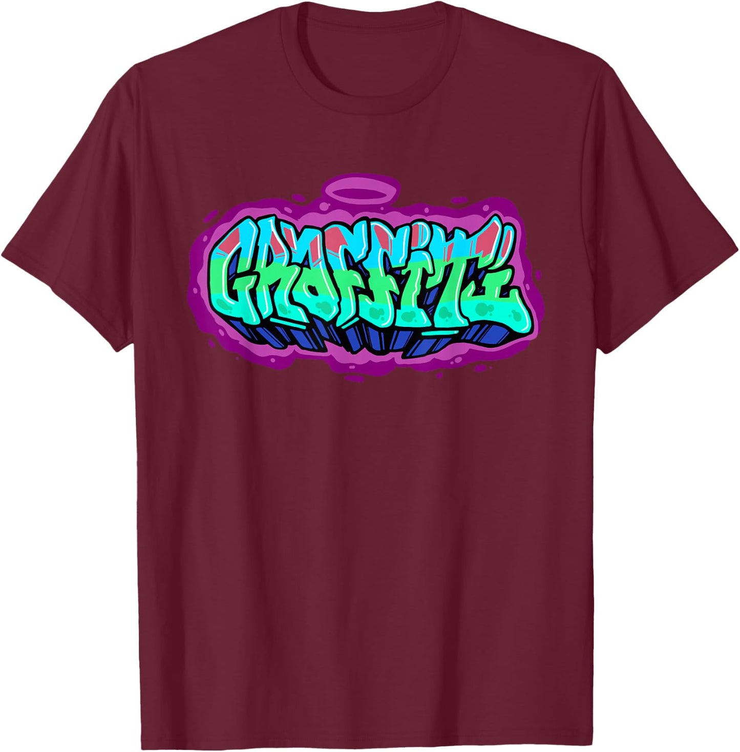 Graffiti Art Hip Hop Street Art Artist T-Shirt - T-Shirt | Maroon