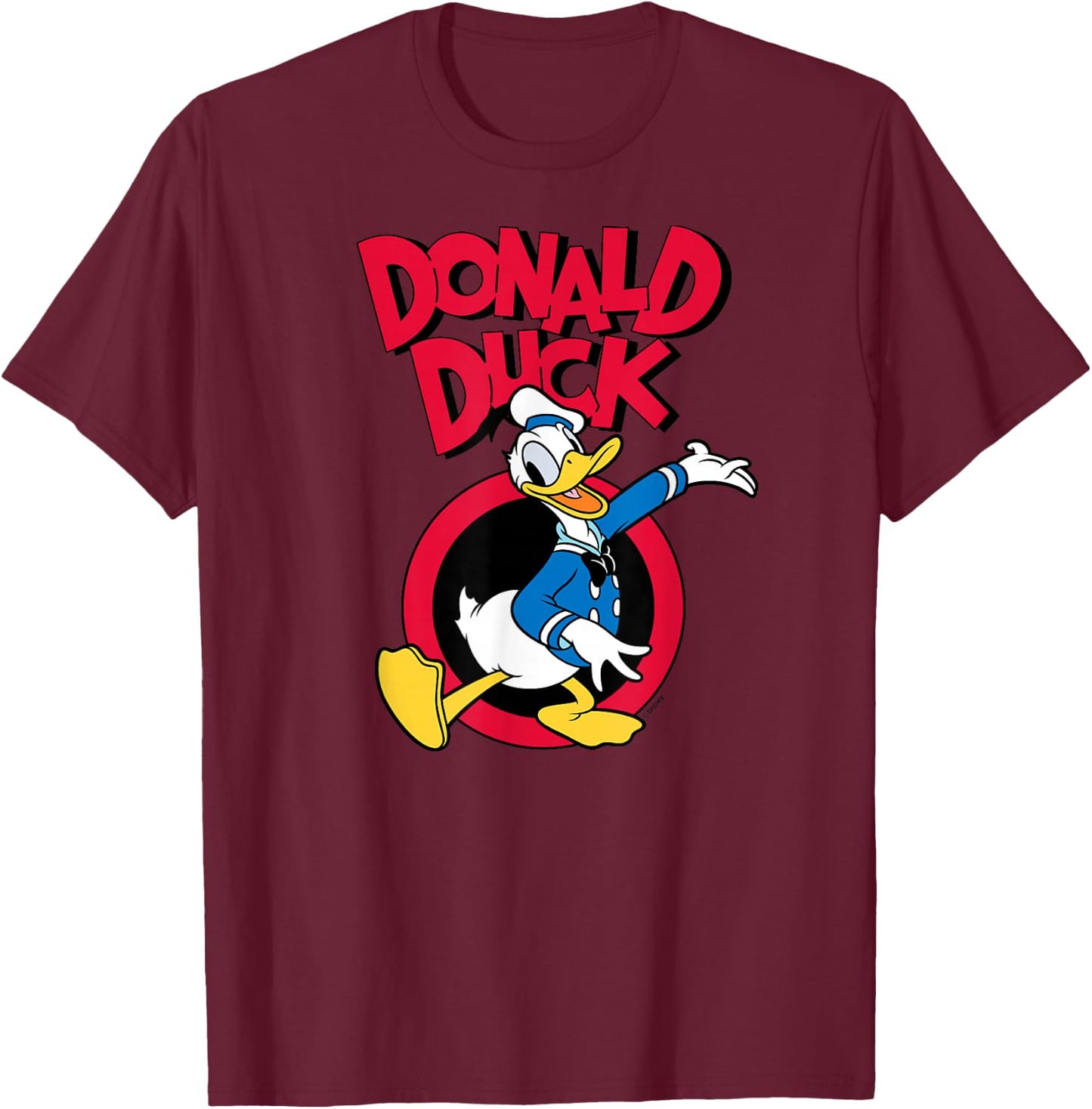 Donald Duck - Character Pose T-Shirt - T-Shirt | Maroon
