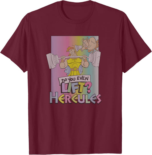 Disney Hercules Do You Even Lift 90s T-Shirt - T-Shirt | Maroon