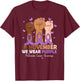 In November We Wear Purple Pancreatic Cancer Awareness T-Shirt - T-Shirt | Maroon