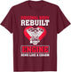 Open Heart Surgery After Transplant Recovery Funny T-Shirt - T-Shirt | Maroon