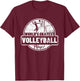 World's Okayest Volleyball Player Funny Volleyball T-Shirt - T-Shirt | Maroon