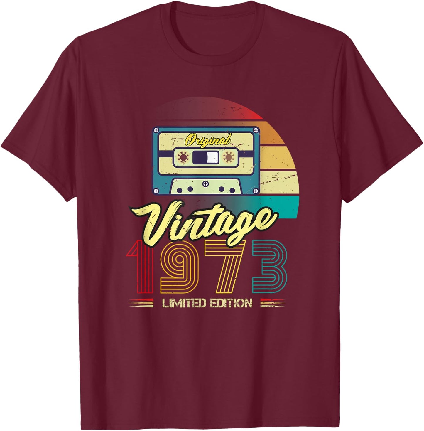 50th Birthday Vintage 1973 Funny Its My Birthday T-Shirt - T-Shirt | Maroon