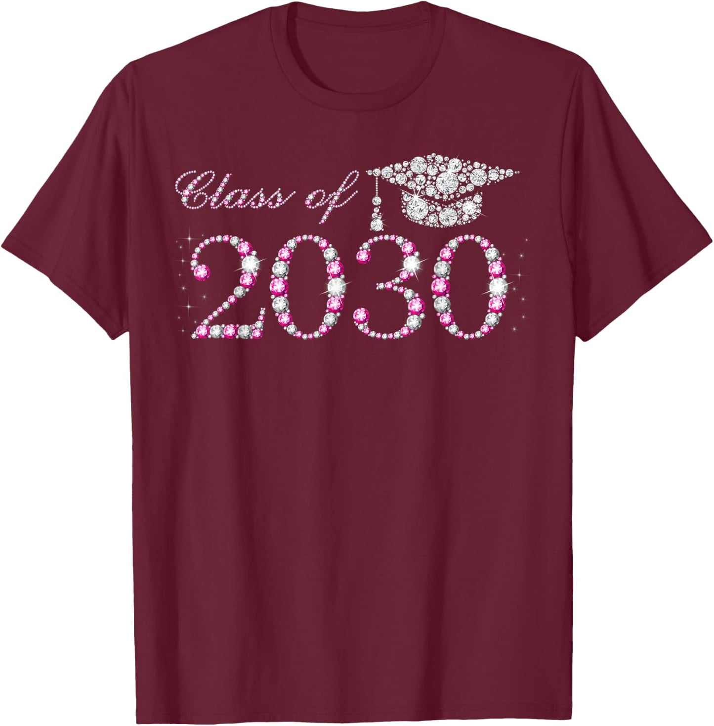 Class of 2030, Future Class of 2030, Future Graduation 2030 T-Shirt - T-Shirt | Maroon