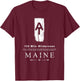 Appalachian Trail Blaze 100 Mile Wilderness Maine Arrow T-Shirt - T-Shirt | Maroon