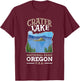 Crater Lake National Park US Oregon T-Shirt - T-Shirt | Maroon