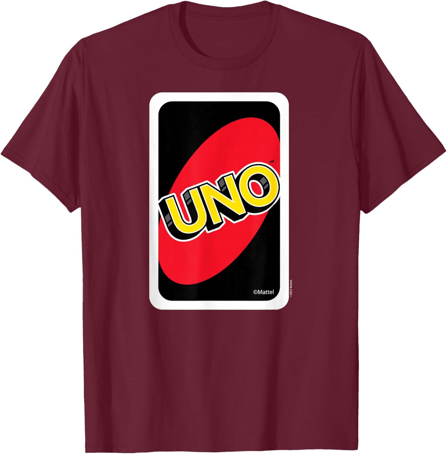 UNO - Card Back T-Shirt - T-Shirt | Maroon