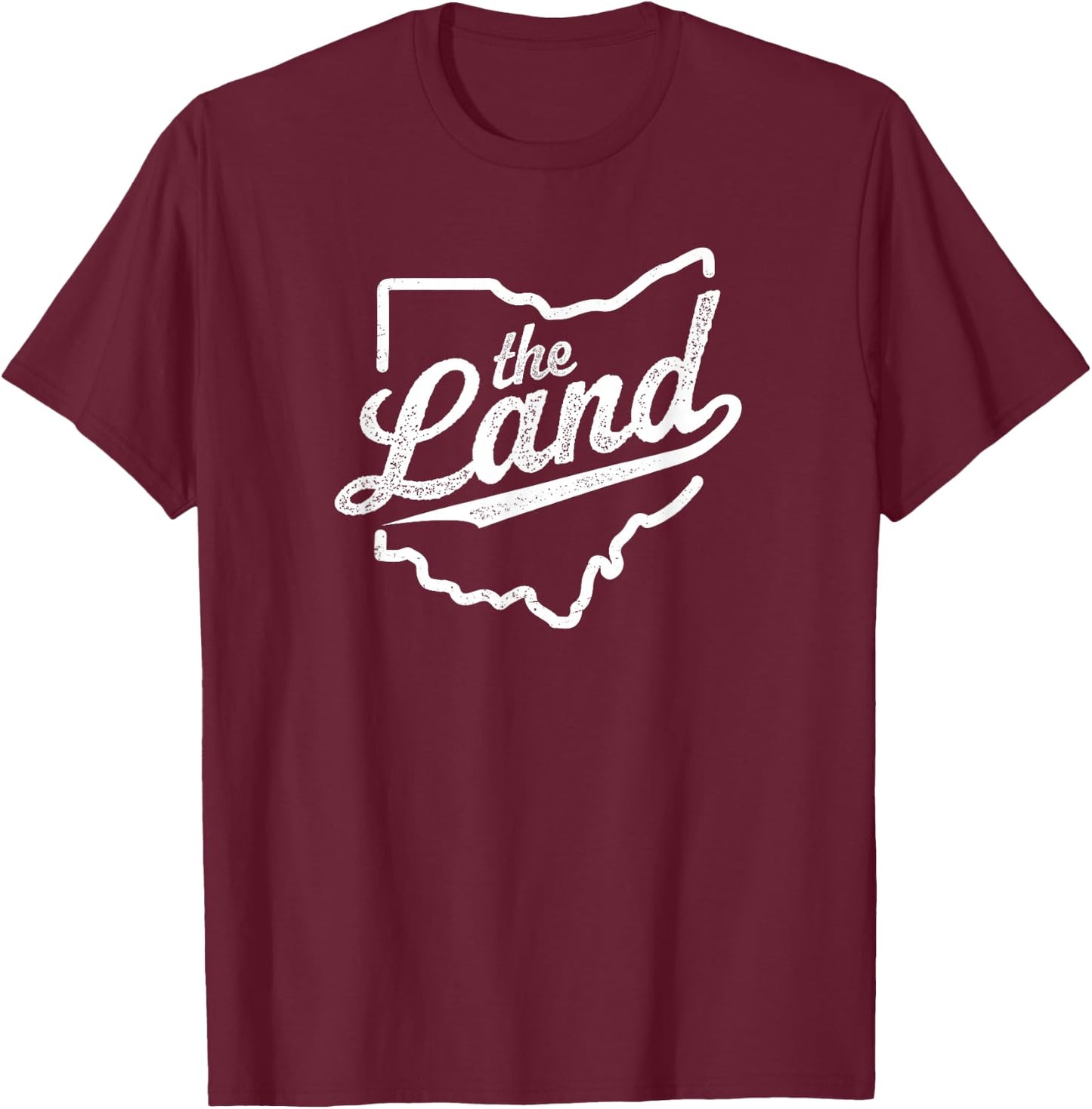 Retro "The Land" Cleveland Ohio Classic Throwback Souvenir T-Shirt - T-Shirt | Maroon