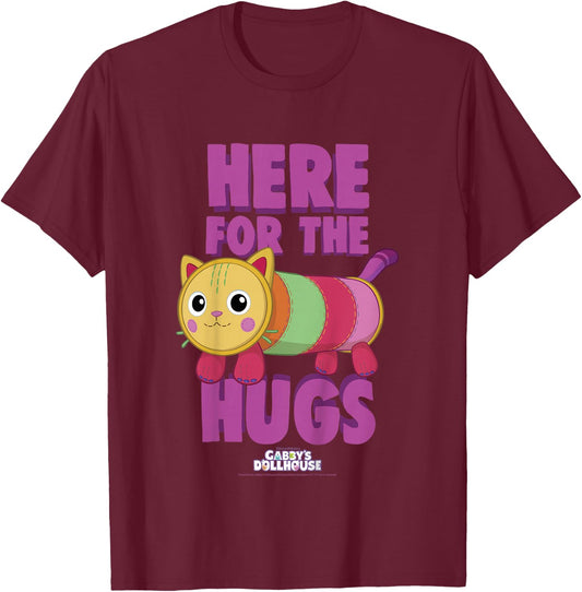 DreamWorks Gabby's Dollhouse Valentine's Day Pillow Cat T-Shirt - T-Shirt | Maroon