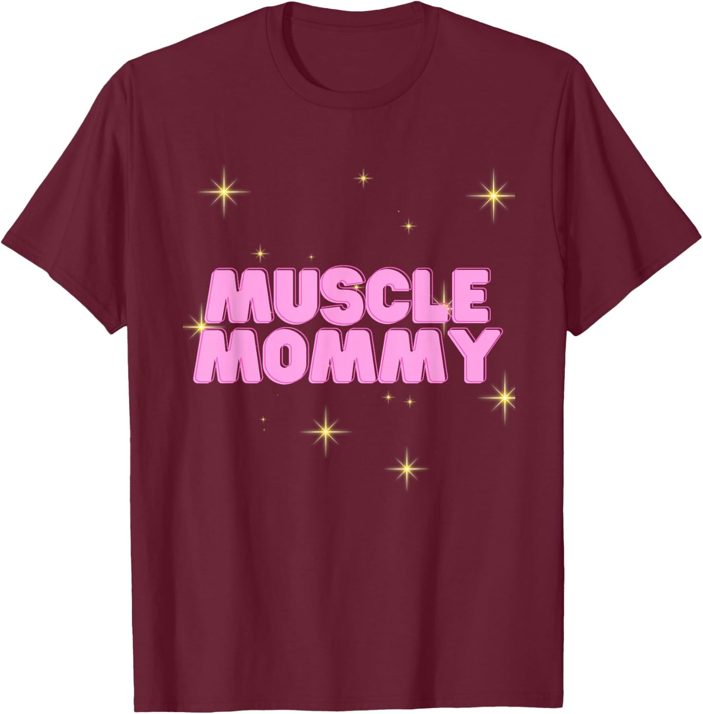 Gym Muscle Mommy Pump Cover T-Shirt - T-Shirt | Maroon