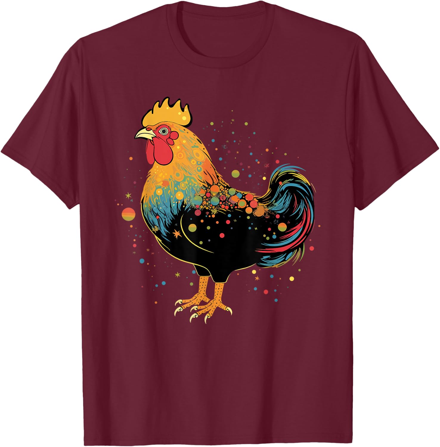 Chicken Gifts Farm Country Women Men Kids Funny Chicken T-Shirt - T-Shirt | Maroon