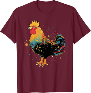 Chicken Gifts Farm Country Women Men Kids Funny Chicken T-Shirt - T-Shirt | Maroon
