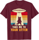 Funny Cat UFO Alien Abduction , I Want To Believe UFO Women Kids T-Shirt - T-Shirt | Maroon