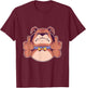 Dog Middle Finger Bulldog Stink Finger Funny Gift T-Shirt - T-Shirt | Maroon