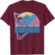 Funny Jiu Jitsu BJJ Retro Jesus Has Your Back T-Shirt - T-Shirt | Maroon