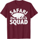 Cool Safari Squad Women Zoo Animal African Jungle T-Shirt - T-Shirt | Maroon