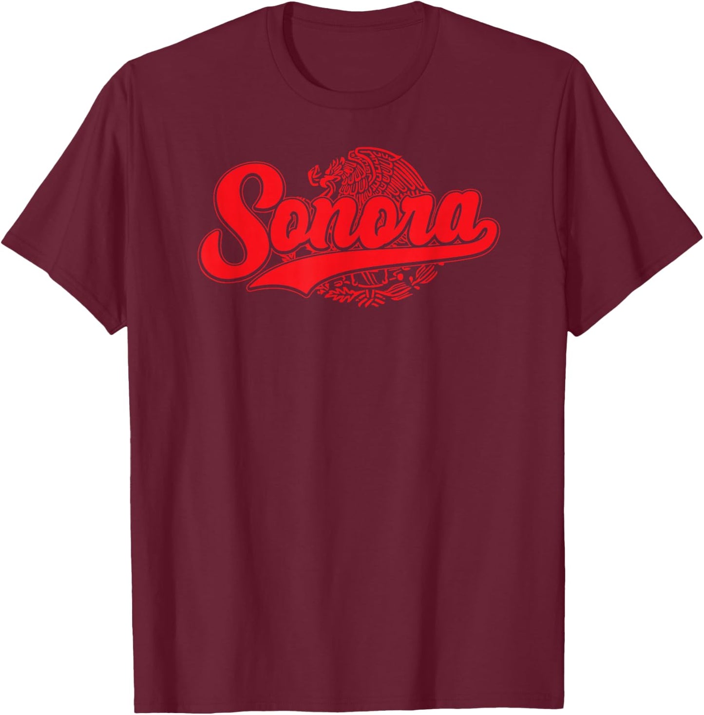 Sonora Mexico Aguila Mexicana colores Mexicanos design T-Shirt - T-Shirt | Maroon