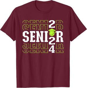 Class of 2024 Tennis Senior T-Shirt - T-Shirt | Maroon
