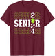Class of 2024 Tennis Senior T-Shirt - T-Shirt | Maroon