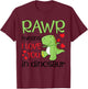 Rawr Means I Love You in Dinosaur Funny Valentines Day Dino T-Shirt - T-Shirt | Maroon