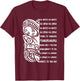 Haka Lyrics New Zealand Black Maori Kiwi NZ Fan Rugby T-Shirt - T-Shirt | Maroon