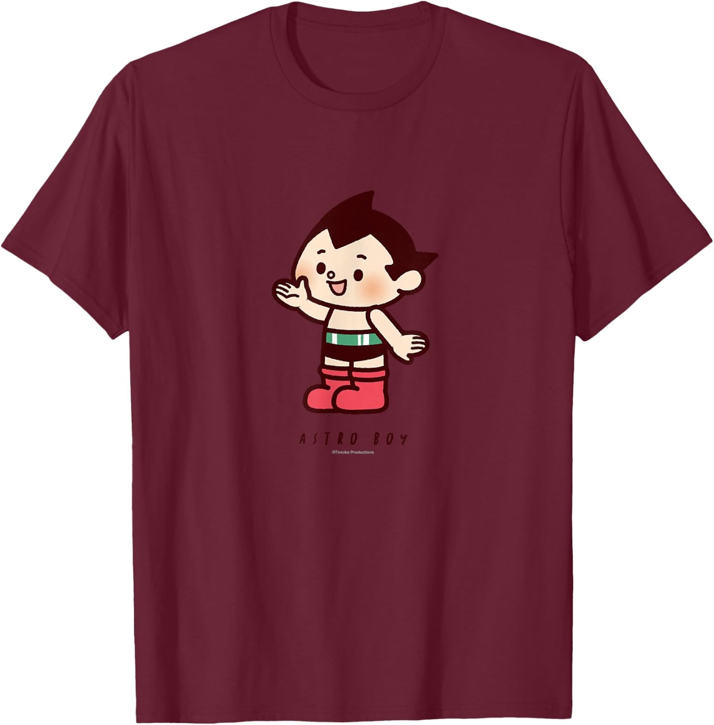 Astro Boy chibi character (Atom) (C)Tezuka Productions T-Shirt - T-Shirt | Maroon