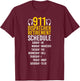 911 Dispatcher Thin Gold Yellow Line Retired 911 Dispatcher T-Shirt - T-Shirt | Maroon