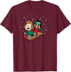 Peanuts - Peppermint Patty Sledding T-Shirt - T-Shirt | Maroon