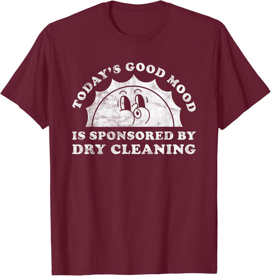 Funny Cute Retro Vintage Dry Cleaning or Dry Cleaner T-Shirt - T-Shirt | Maroon
