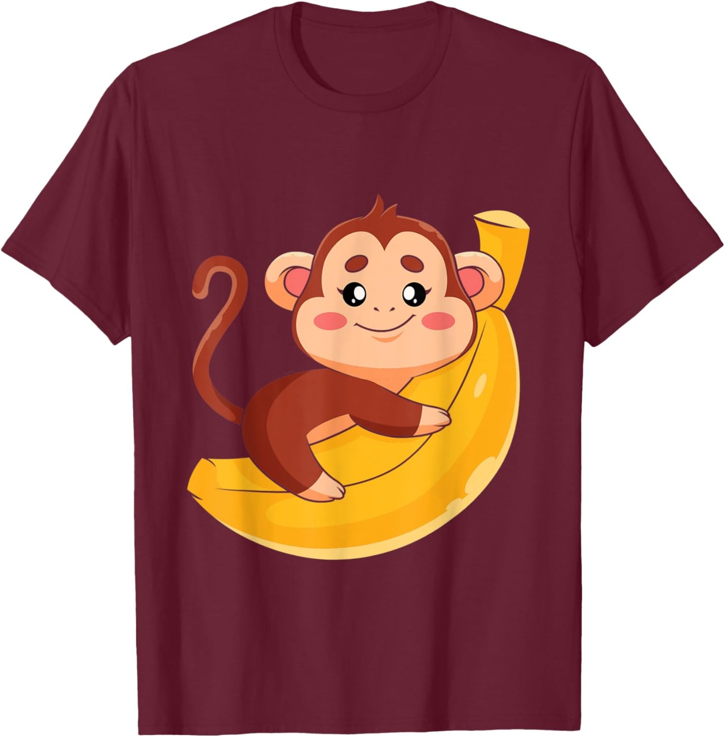 Monkey With Sunglasses - Zookeeper Animal Lover Primate T-Shirt - T-Shirt | Maroon