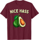 Nice Hass Funny Avocados Shirts Women Kawaii Avocado T-Shirt - T-Shirt | Maroon