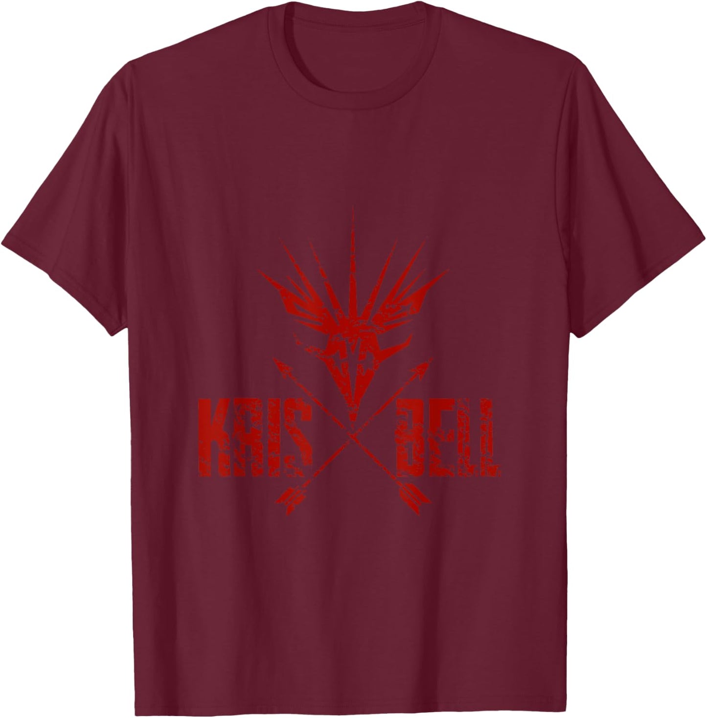 Kris Bell Eagle & Arrows T-Shirt - T-Shirt | Maroon