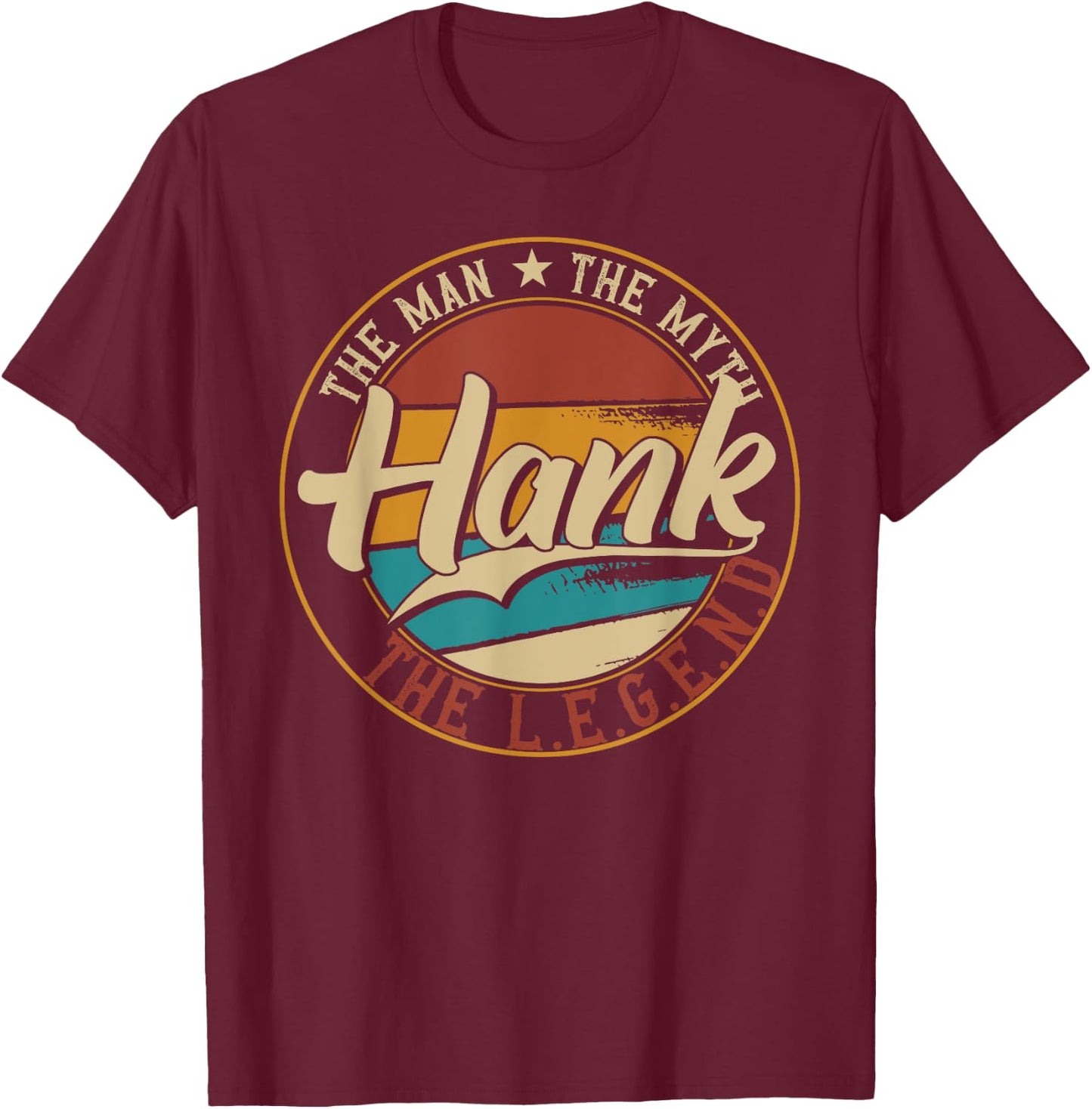 The Best Outfits & Accessories for Hank Men's Classic Retro Black Short Sleeve Size Small T-Shirt - T-Shirt | Maroon