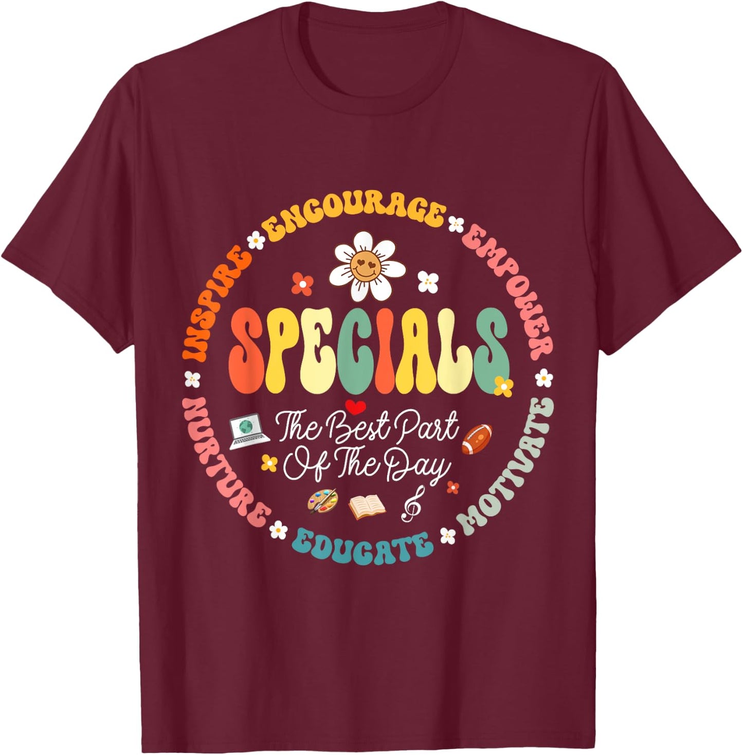 Teacher Specials The Best Part Of The Day - Specials Squad T-Shirt - T-Shirt | Maroon