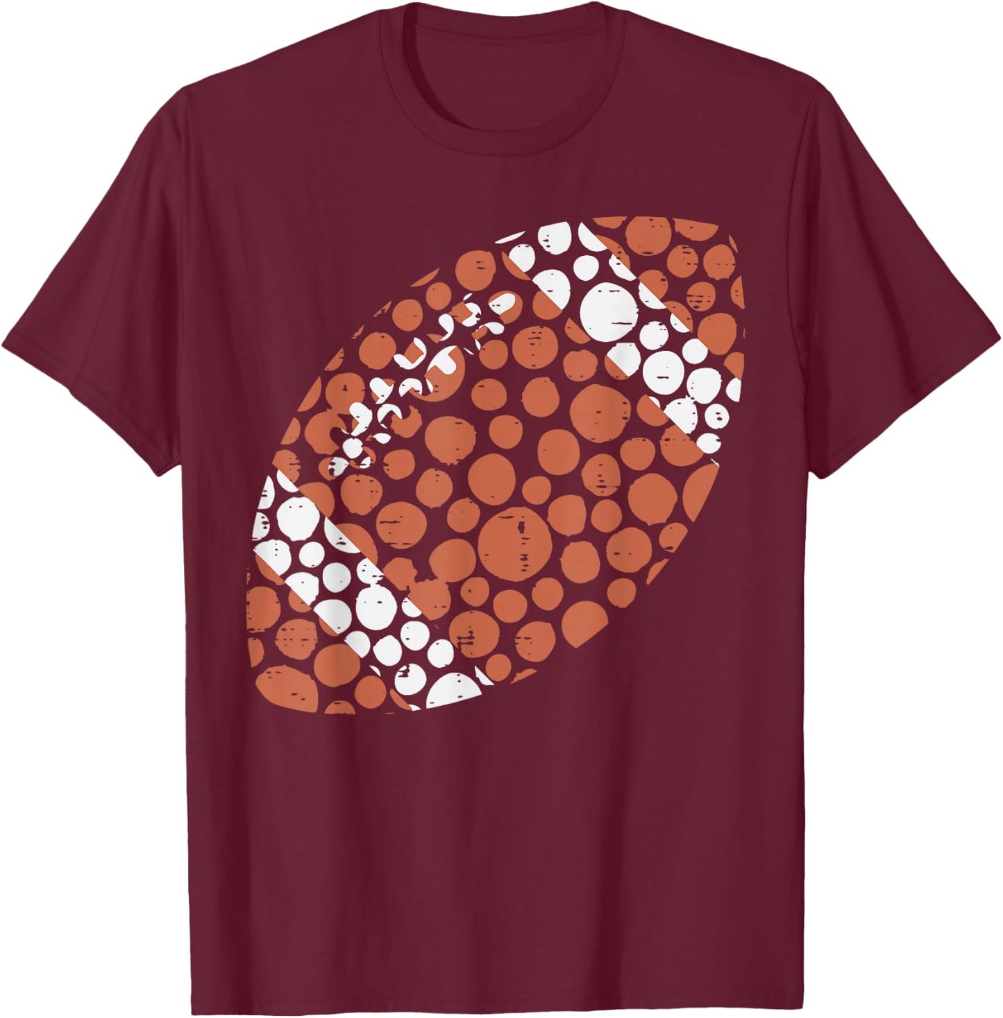 American Football Dots International Dot Day Men Boys Kids T-Shirt - T-Shirt | Maroon
