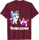 Unicorn Bowling Pin Strike Bowling Bowler Bowling Team T-Shirt - T-Shirt | Maroon