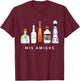 Mis Amigos Tequila Funny Cinco De Mayo Mexican Party T-Shirt - T-Shirt | Maroon