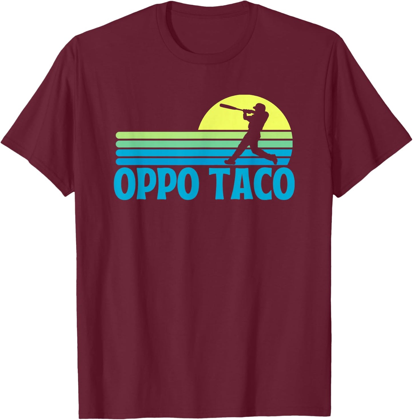 Oppo Taco Baseball T-Shirt - T-Shirt | Maroon