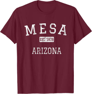 Mesa Arizona AZ Vintage T-Shirt - T-Shirt | Maroon