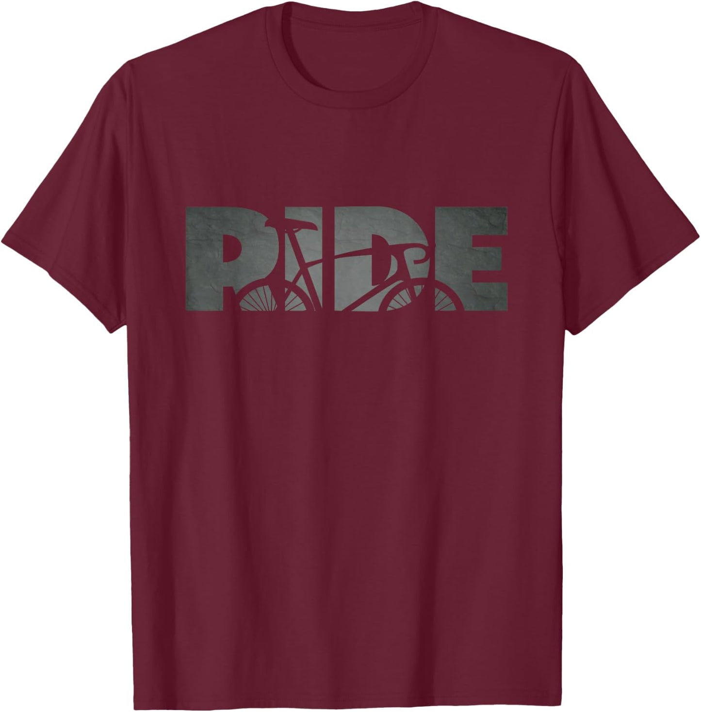 Road Biking Bicycle Cycling T-Shirt - T-Shirt | Maroon