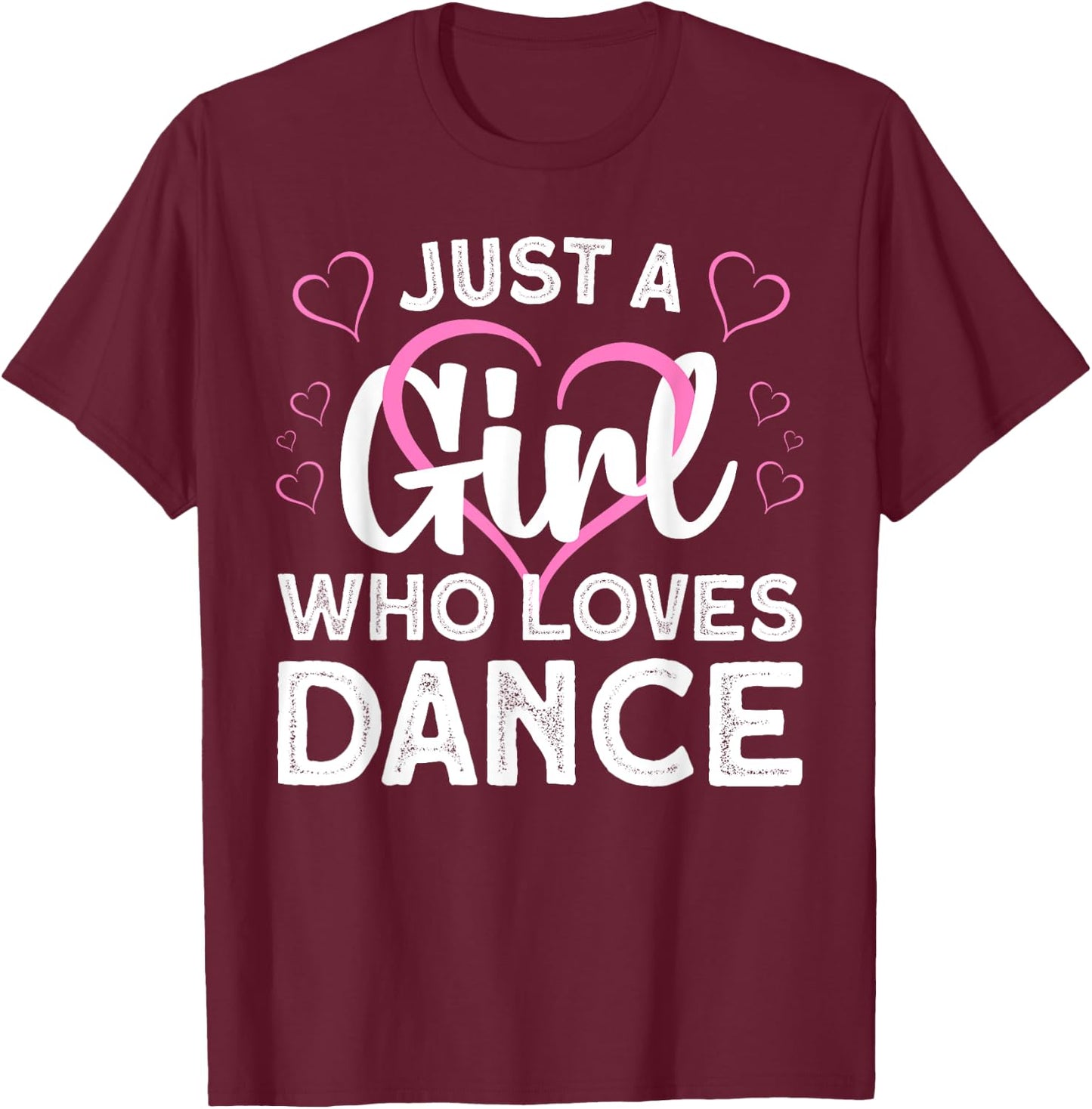 Cool Dance Art Teen Girl Jazz Dancing Class Dancer T-Shirt - T-Shirt | Maroon