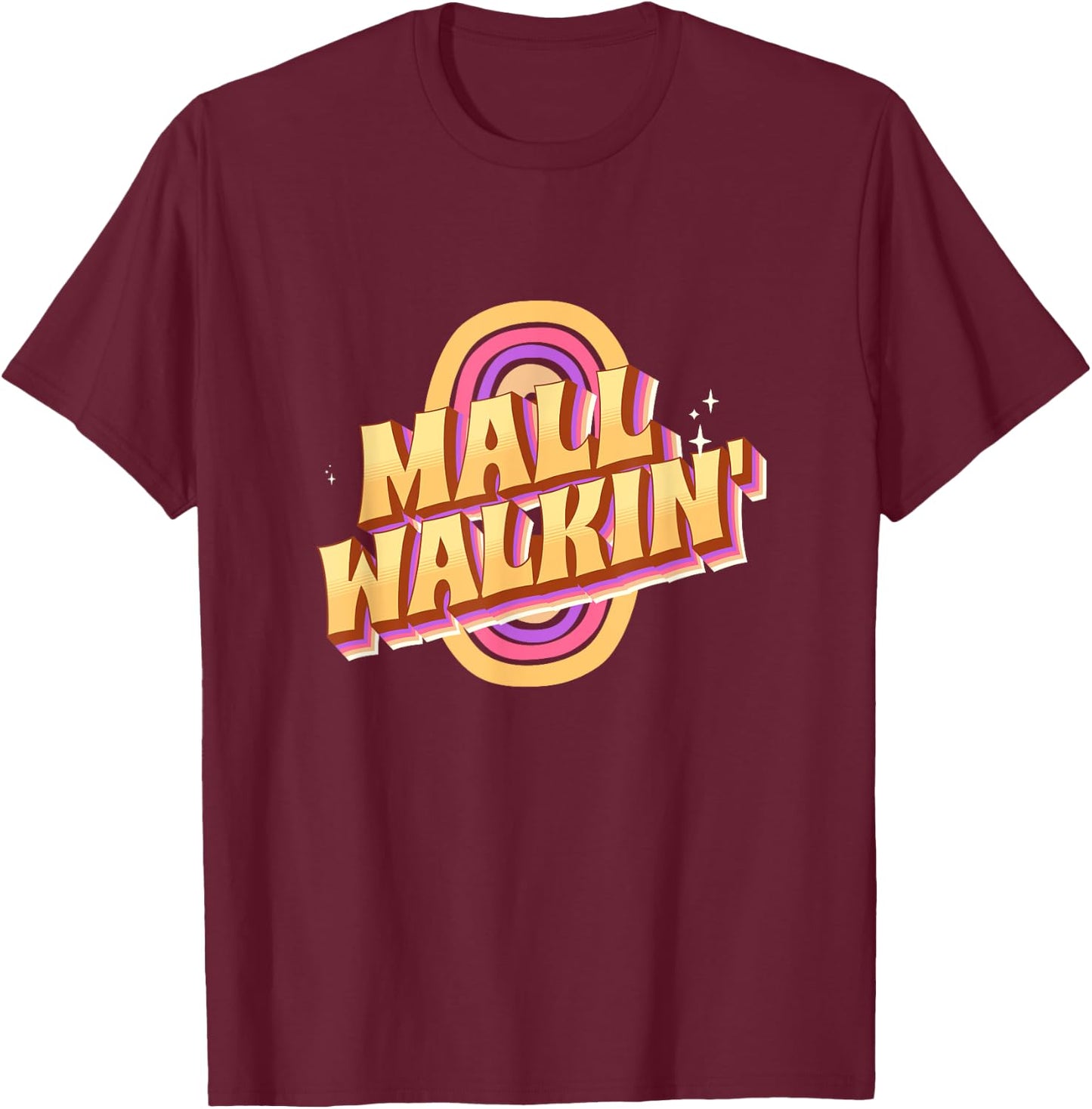 Mall Walker Workout Walking Funny Style T-Shirt - T-Shirt | Maroon