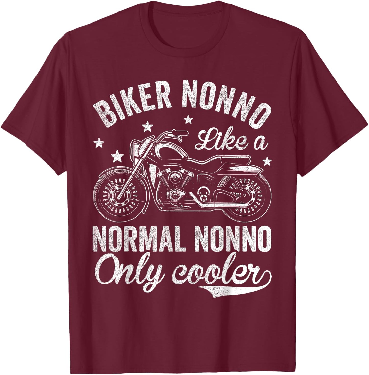 Vintage Motorcycle Shirts , Bike Riders Biker Nonno T-Shirt - T-Shirt | Maroon