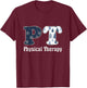 PT Snowflakes Christmas Physical Therapy T-Shirt - T-Shirt | Maroon