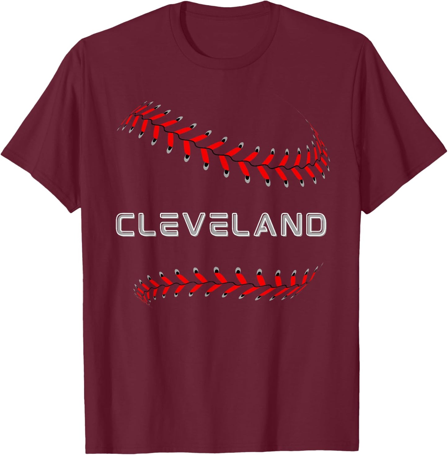 Cleveland Baseball Fan T-Shirt - T-Shirt | Maroon