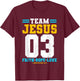 Christian - Team Jesus 03 Faith Hope Love T-Shirt - T-Shirt | Maroon
