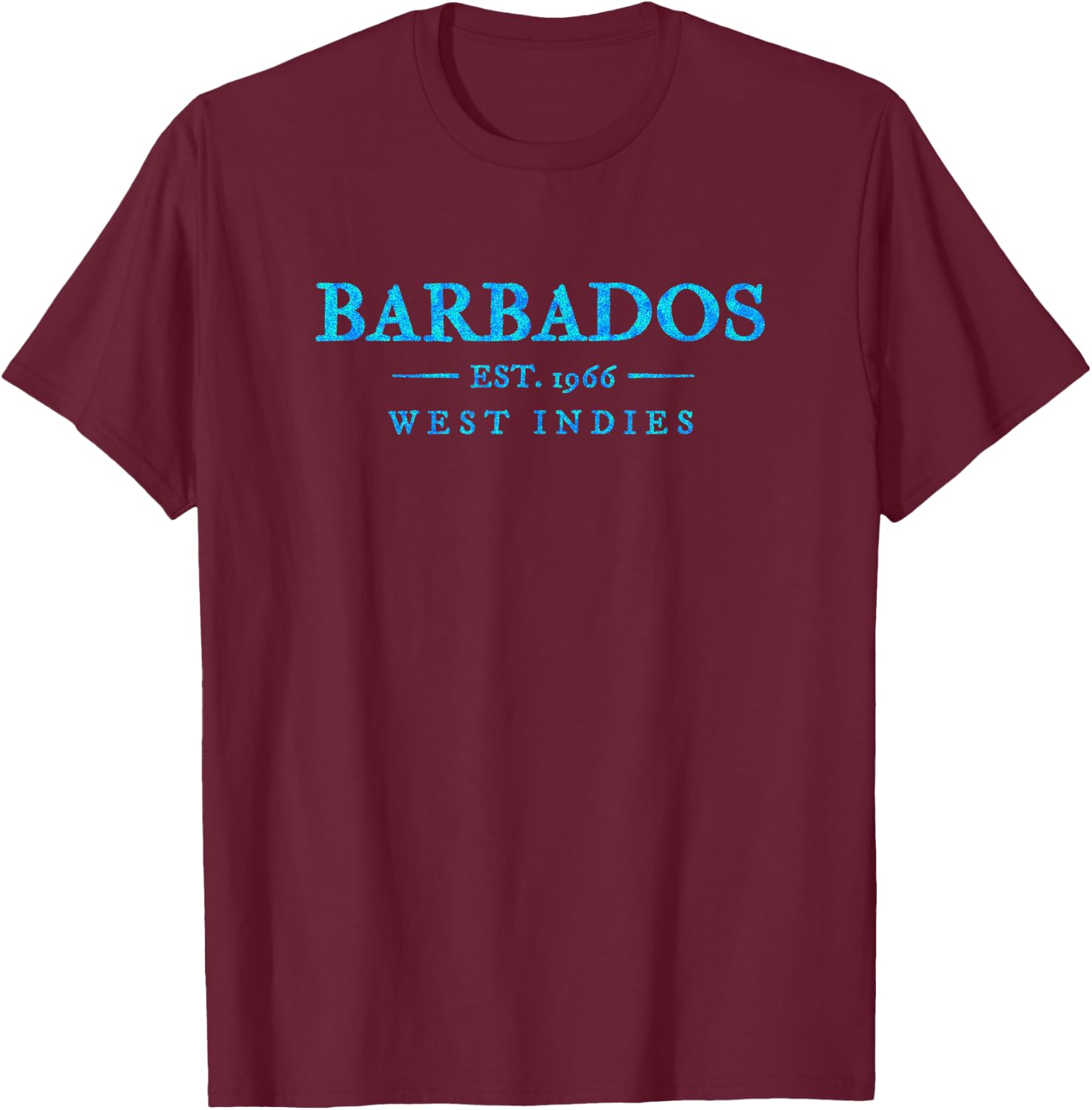 Barbados Retro Colorful Text Cruise Souvenir T-Shirt - T-Shirt | Maroon