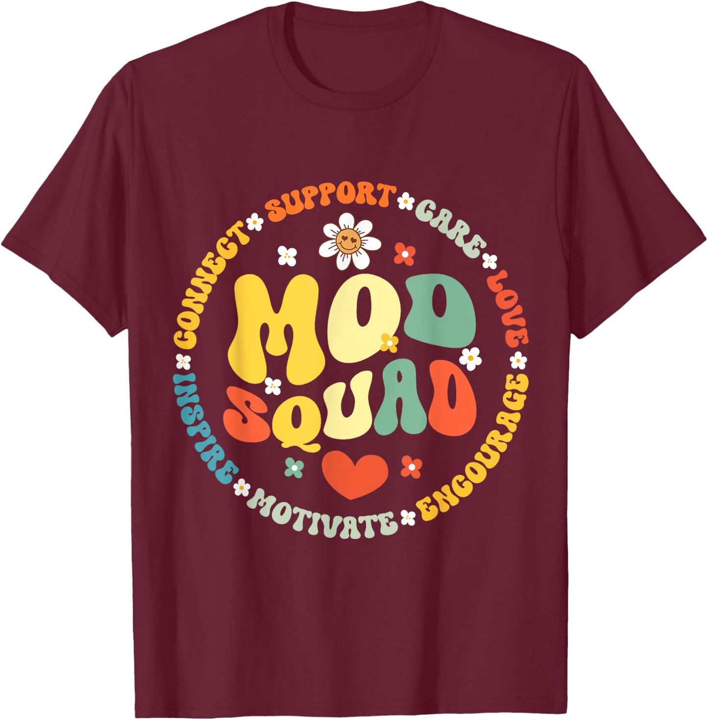 Mod Squad for Group Moderators, Forum Moderators Admin T-Shirt - T-Shirt | Maroon