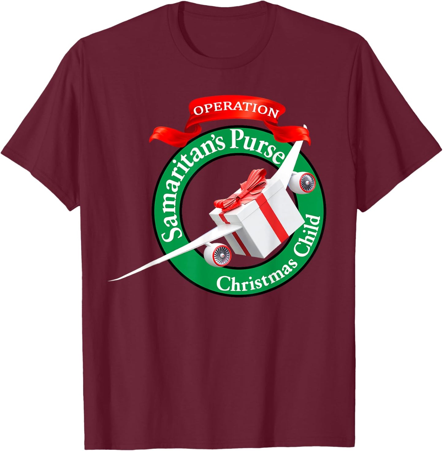 Samaritan's Purse Operation Christmas Child funny T-Shirt - T-Shirt | Maroon