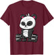 Weightlifting Panda Workout Bodybuilder Fitness Gym Panda T-Shirt - T-Shirt | Maroon